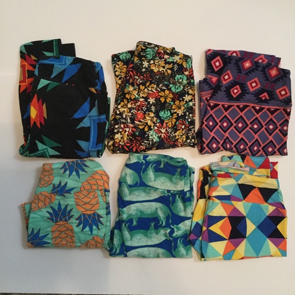 LuLaRoe Pants - LuLaRoe 6 pairs of leggings size one size